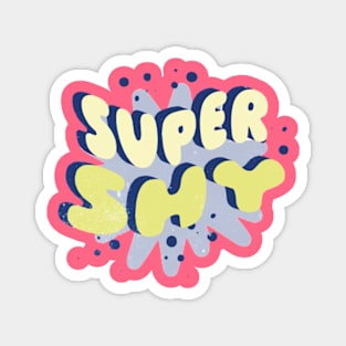 Newjeans New Jeans super shy typography kpop | Morcaworks Magnet