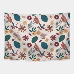 floral autumn leaves pattern Tapestry