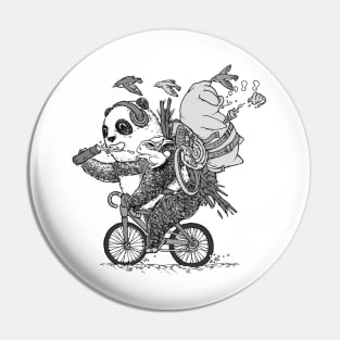 Friends on a Bike Pin