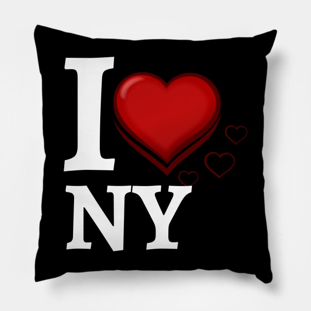 I LOVE NY Pillow by Casual Wear Co.