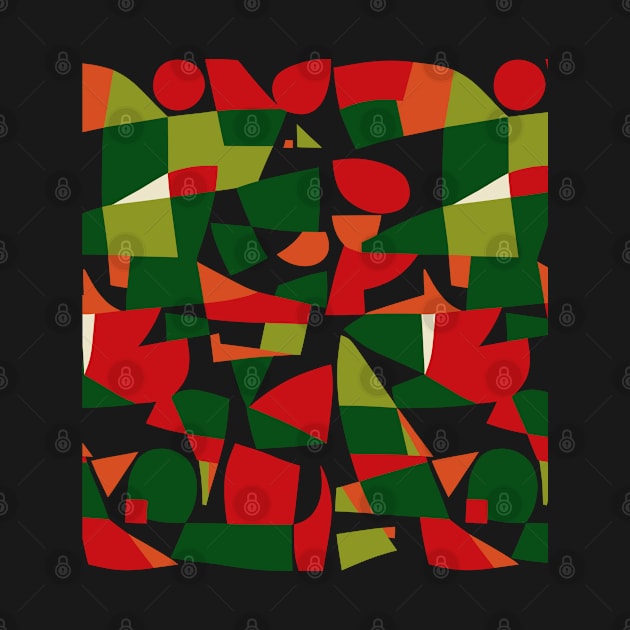 Abstract Christmas Pattern by Ikibrai