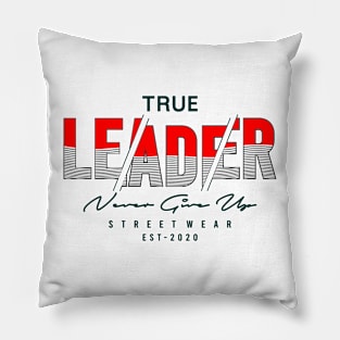 LEADER never give up Pillow