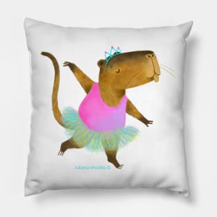 Nutria dancing ballet Pillow