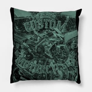 Custom Motorcycles 4 of 5 Pillow