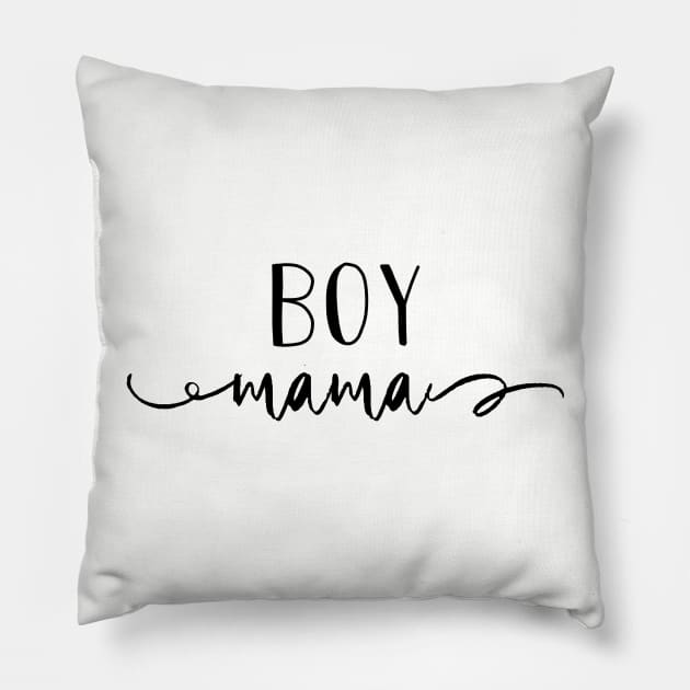 Boy Mama Pillow by LazaAndVine