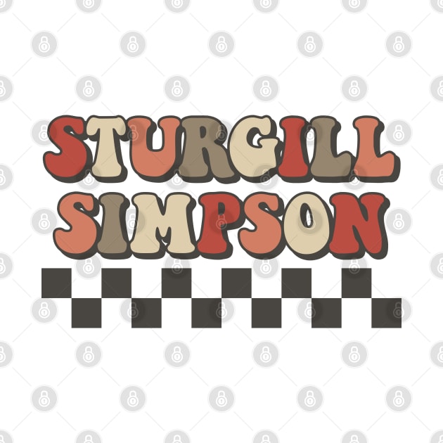 Sturgill Simpson Checkered Retro Groovy Style by Time Travel Style