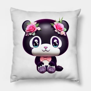 Cute kawaii panda bear Pillow