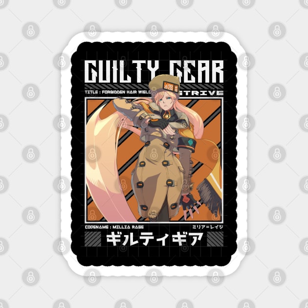 Millia Rage - Guilty Gear Strive Magnet by Arestration