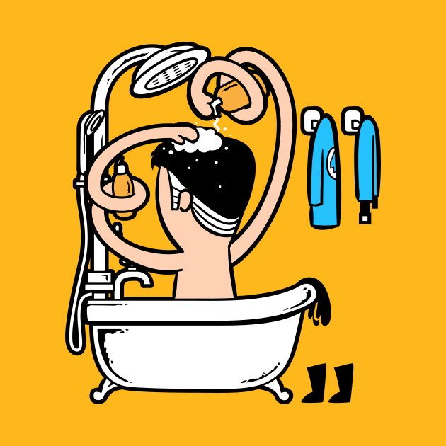 Bath and Shower - Multitasking by flyingmouse365