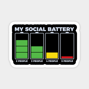 Introvert My Social Battery Magnet