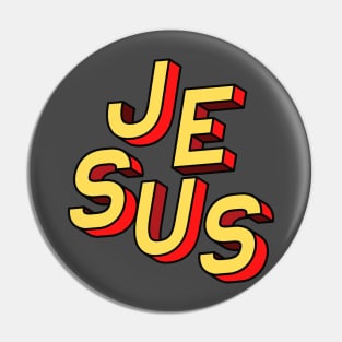 Jesus Christ Son of God design art Pin