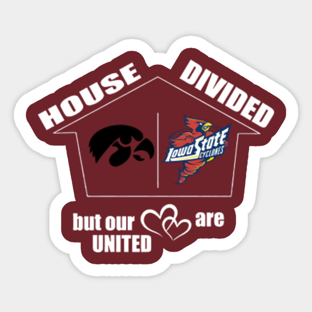 House Divided College Family His Her Football Baseball House