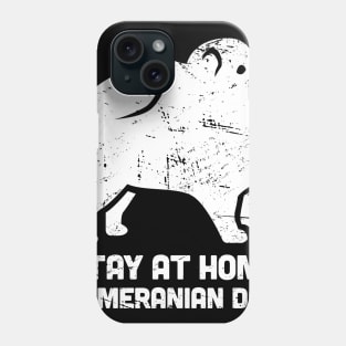 Pomeranian - Funny Stay At Home Dog Dad Phone Case