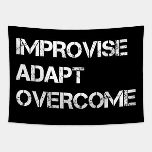 IMPROVISE ADAPTE OVERCOME Tapestry