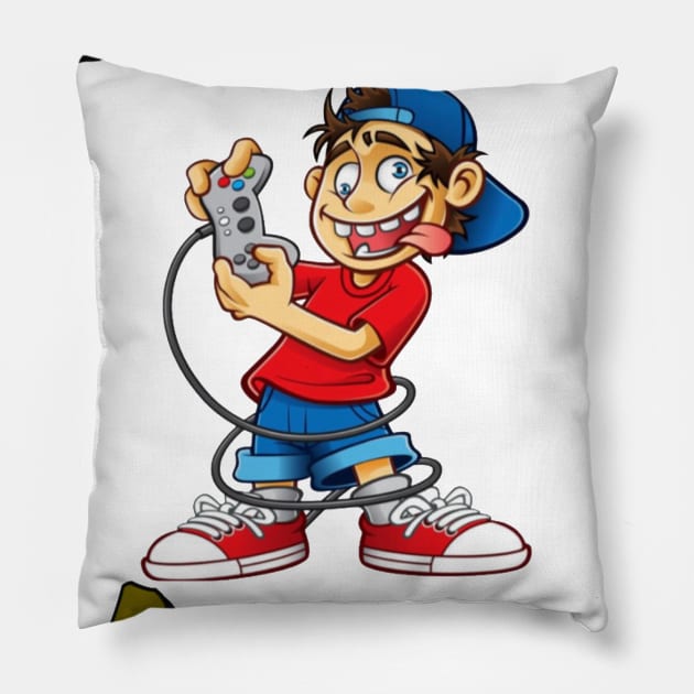 Gamer life #1 Pillow by GAMINGQUOTES