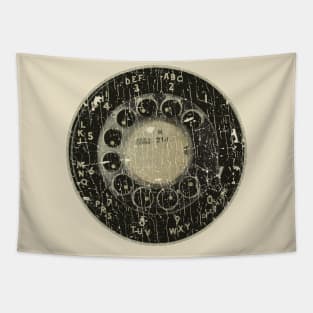 Rotary Dial 60s -VINTAGE RETRO STYLE Tapestry