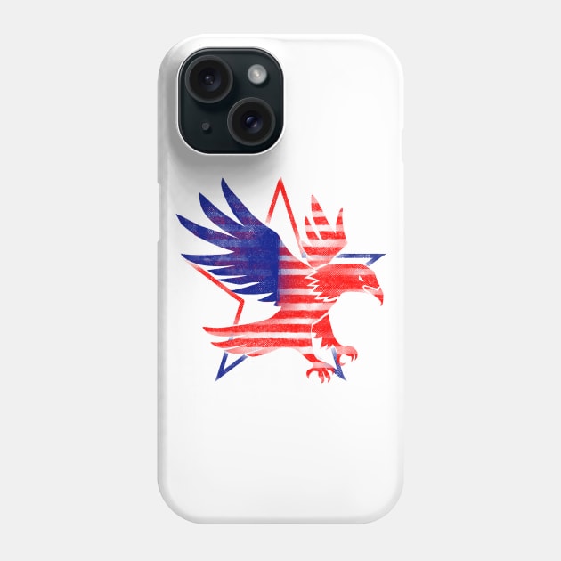 4th July Eagle Phone Case by InkyArt