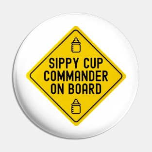 Baby On Board Sippy Cup Commander Bumper Pin