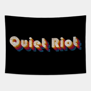 retro vintage Quiet Riot Tapestry