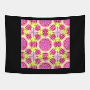 Pink Yellow Dahlia Pattern Pattern Number 6 Tapestry