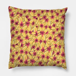 Little Yellow Flowers Pillow