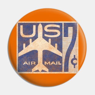 US AIR MAIL stamp Pin