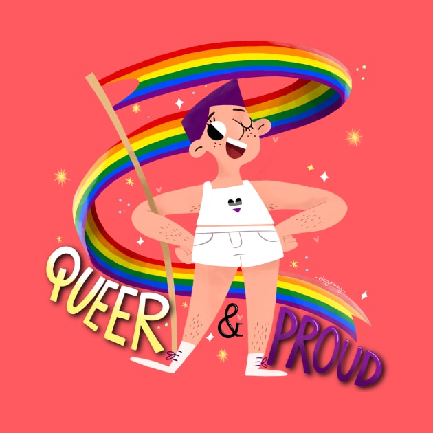 Queer & Proud - Asex heart by Gummy Illustrations