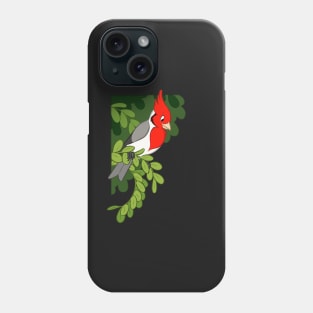 Hawaiian birds 3 - Red-crested cardinal Phone Case