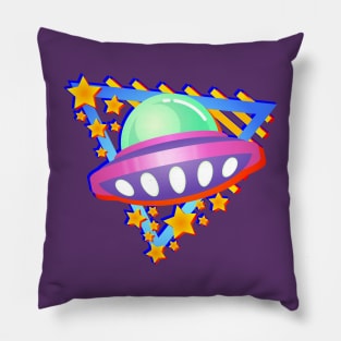 Behold the Retro UFO Pillow