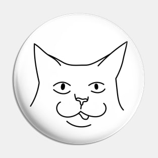 Silly Funny Cat Pin