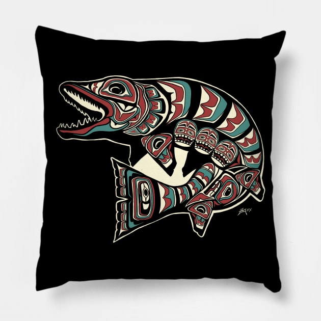 Alaskan Muskie Fish Pillow by ZugArt01