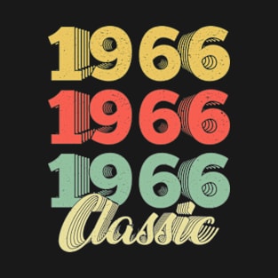 Vintage Retro 1966 54 Years Old 54th Birthday Gift T-Shirt