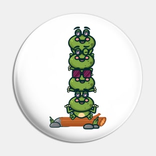 The Tiki Aloha Frog Pin