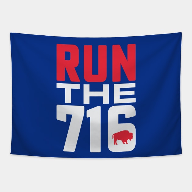 Buffalo Runner Run the 716 Buffalo NY Tapestry by PodDesignShop