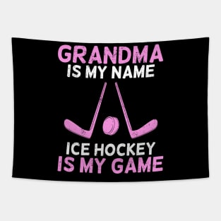 Ice Hockey Grandma Grandmother Gift Tapestry