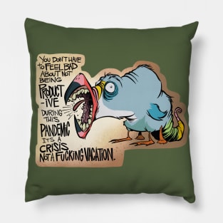 Tropical Bird Samuel: Motivational Speaker Pillow