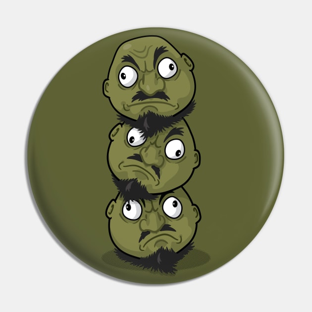 Kashira (Three Heads) Pin by Pufahl