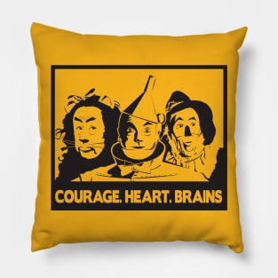 Lion. Tin Man. Scarecrow Pillow