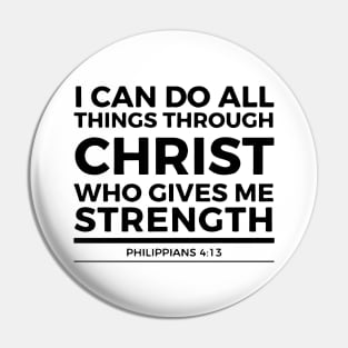 Bibleverse Who Give Me Strength Pin