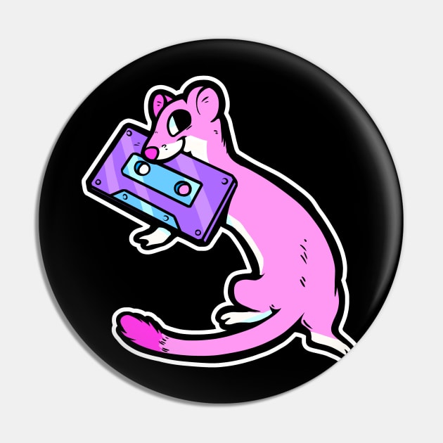 Rad Stoat Pin by arkay9