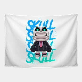 smilly skull Tapestry