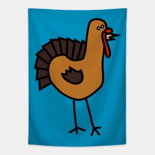 Turkey Time Thanksgiving Animals Tapestry