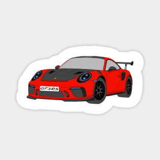 Porsche GT3 RS car selfmade Red Magnet