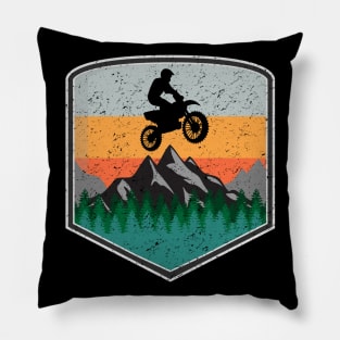 Cool Motocross Nature Design Pillow