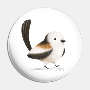 Long tailed tit bird Pin