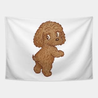 Toy-Poodle standing Tapestry