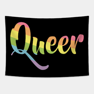 Gay lgbtq trans queer pride Parade rainbow gift Tapestry