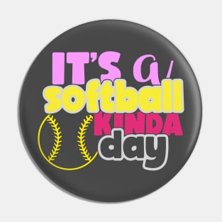 Softball Day Pin