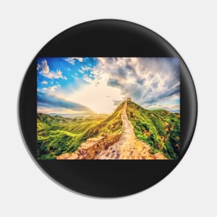 Great Wall of China oil painting Pin