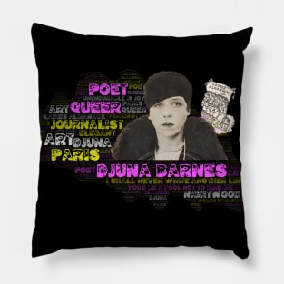 Djuna Barnes fashion lesbian feminist icon Pillow